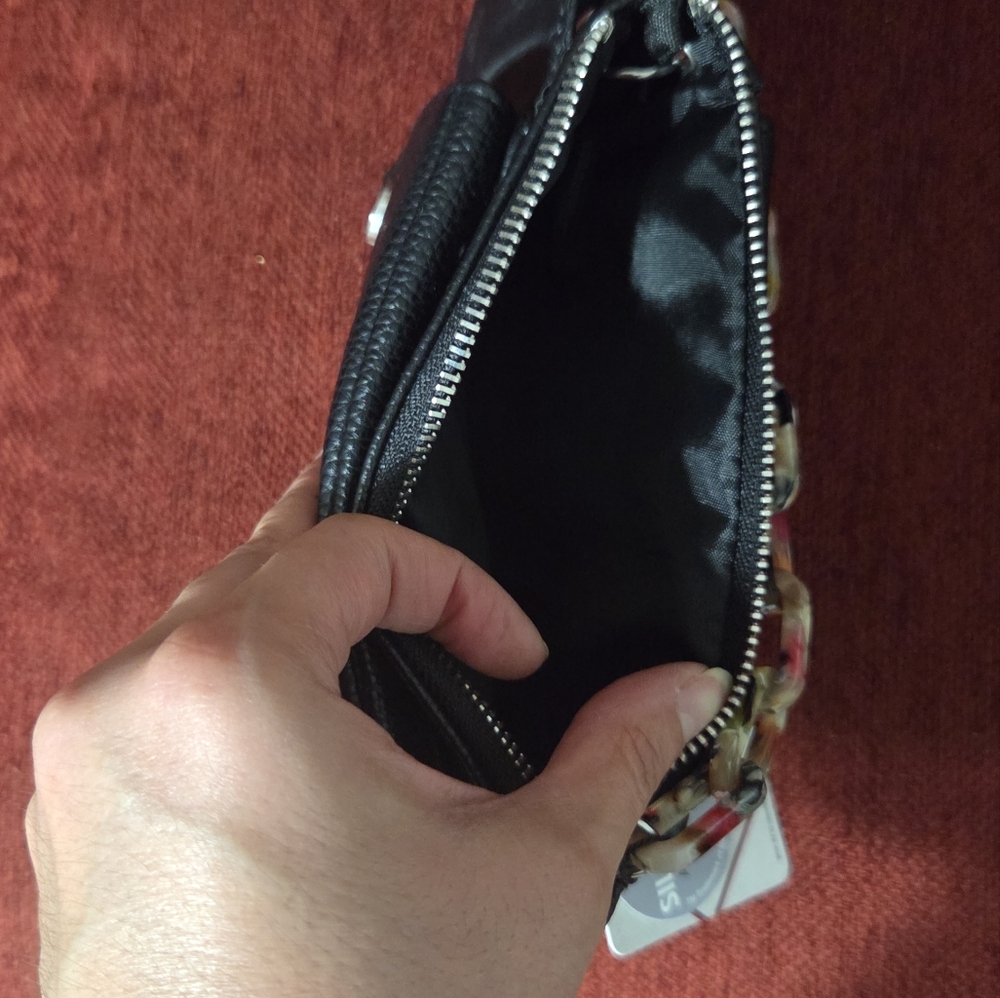 Mundi Black Women's Cornelia Bag with Multicolor Chain - Vegan Material - Picture 2 of 15